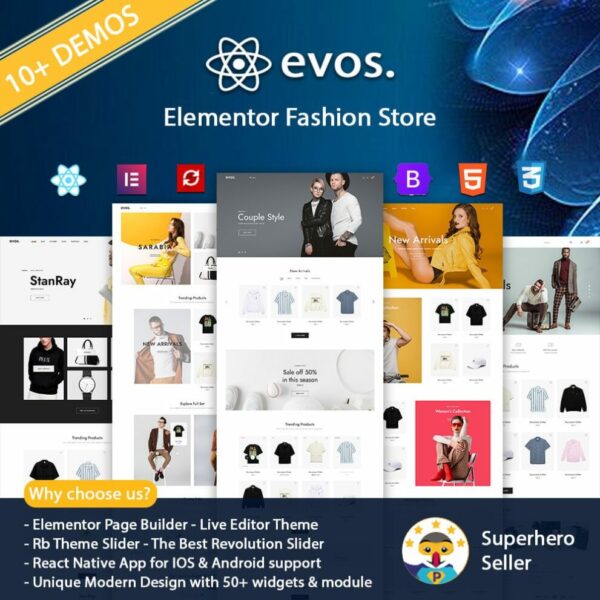 Evo Elementor – Fashion Store Prestashop Theme #
