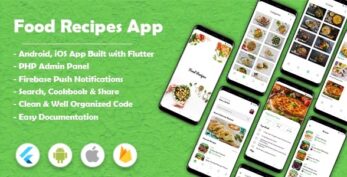 Food Recipes Flutter App (Android & iOS) v1.8