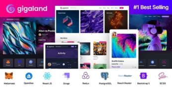 Gigaland v2.2.2- NFT Marketplace React Js Template