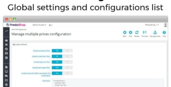 v1.0.9 Show additional prices (currencies, taxes, discounts) Module [v1.7] Download