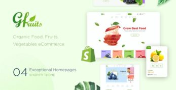 GFruits v.1.0.0 – Food eCommerce Shopify Theme GPL