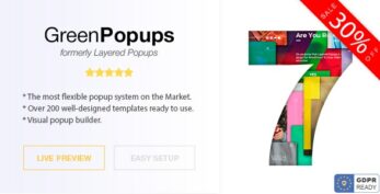 Green Popups v7.40 – Popups for WordPress