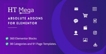HT Mega Pro v1.5.0 [Activated] – Absolute Addons for Elementor Page Builder