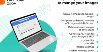Image: WebP, Compress, Zoom, Lazy load, Alt &More Module v1.5.98
