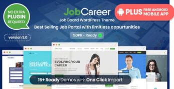 JobCareer v7.1 – Job Board Responsive WordPress Theme