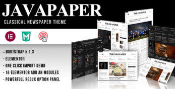 Javapaper v1.7 – Classic Newspaper Theme