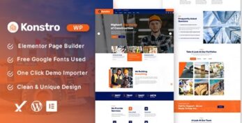 Konstro v.1.0.0 – Construction WordPress Theme