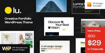 Lunna v1.8 – Portfolio Theme (Nulled)