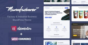 [Activated] Manufacturer v1.3.9 – Factory and Industrial WordPress Theme Download
