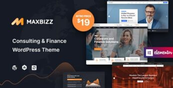 Maxbizz v1.2.3.14 – Consulting & Financial Elementor WordPress Theme