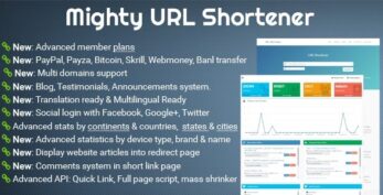 Mighty URL Shortener | Short URL Script v3.5.1 [Activated]