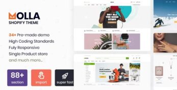 Molla – Multipurpose Responsive Shopify Theme – RTL support v1.7.4
