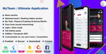 My Team – Soccer – Football – Cricket – Sport Application v3.0