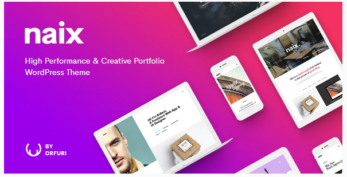 Naix v1.5.9 – Creative & High Performance Portfolio WordPress Theme