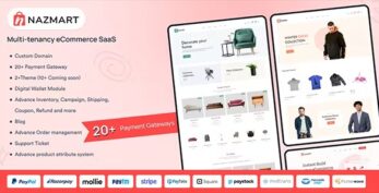 Nazmart v2.0.2 – Multi-Tenancy eCommerce Platform