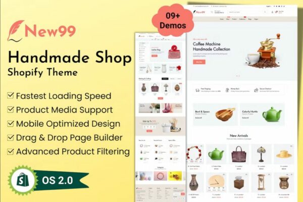 New99 v1.0.3 – Handmade Shop Shopify Theme
