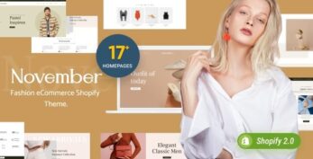 November – Multipurpose Sections Shopify Theme v.2.0