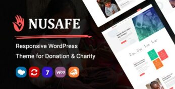 Nusafe v1.17 Responsive WordPress Theme for Donation & Charity