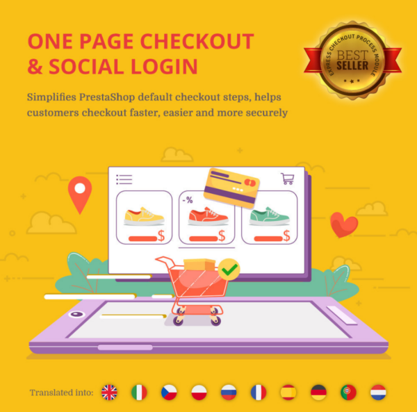 One Page Checkout & Social Login – PayPal, Stripe, COD v2.5.6
