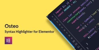 Osteo Syntax Highlighter for Elementor v1.0.0
