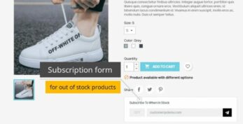 Out of Stock Subscription v1.6.0 – Back in Stock Notification