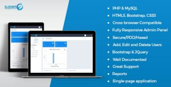 PHP Login Registration Script & User Management Admin Panel v1.0