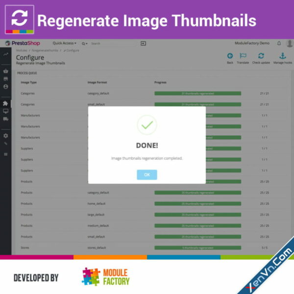 Regenerate Image Thumbnails v1.2.0 module