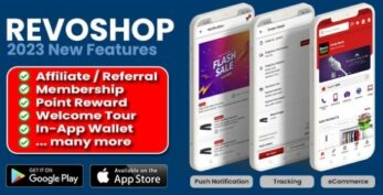RevoSHOP v6.5.5 – eCommerce / Woocommerce Flutter Android iOS App – Fashion Electronic Gadget Grocery Other