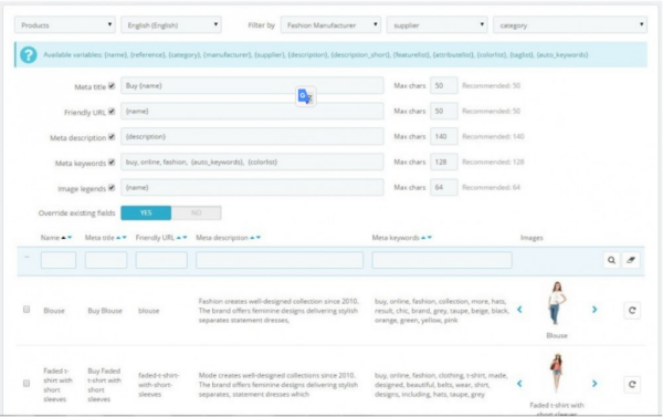 SEO Meta Tags Manager v1.7.6 module
