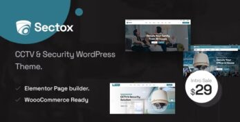 Sectox v1.0.7 – CCTV & Security WordPress Theme