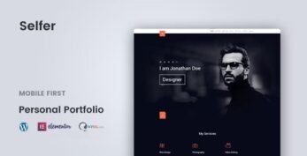 Selfer v2.0.3 – Minimal Personal Portfolio WordPress Theme