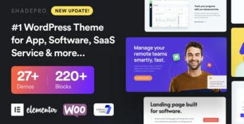 ShadePro v3.6.5 – Startup & SaaS WordPress Theme