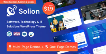 Solion v2.4 – Technology & IT Solutions WordPress Theme
