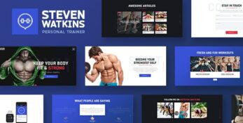 StevenWatkins v2.0 – Personal Gym Trainer Theme