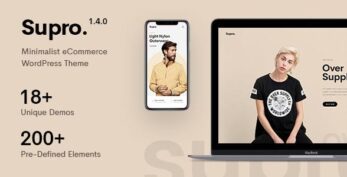 Supro v1.9.5 – Minimalist AJAX WooCommerce WordPress Theme