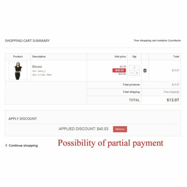 v.1.1.1 User internal balance UserBalance Module [v1.6-v1.7] Prestashop
