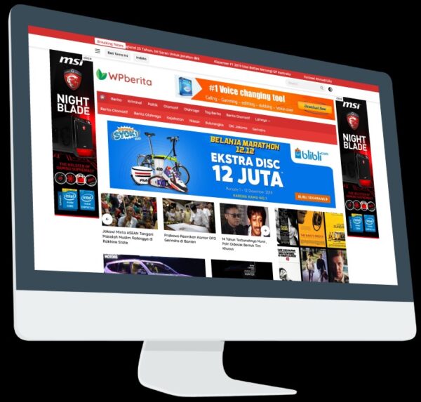 Wpberita 2.0.5 WordPress theme for blogs and news with a beautiful design, optimized and fast