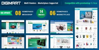 Digimart Multi Vendors – Marketplace PrestaShop 1.7 Theme ( Compatible JA Marketplace ) v.1.1.3