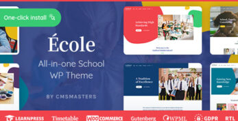 Ecole v1.0.9 – Education & School WordPress Theme