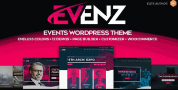Evenz v1.6.0 – Conference and Event WordPress Theme