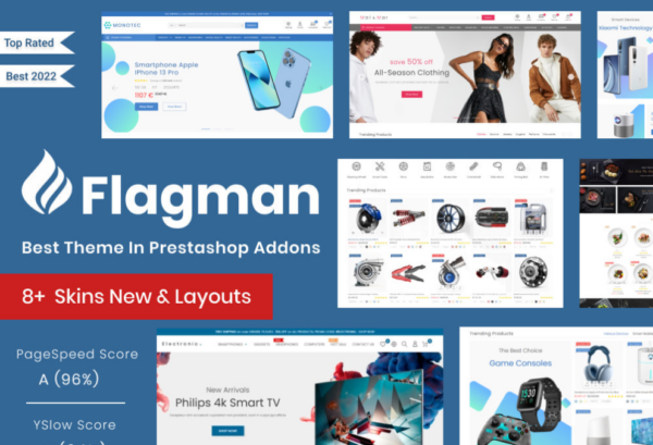 v4.6.3 Flagman – Electronics & Fashion, Food, Car, Sport, Art Template [v1.7]