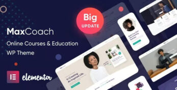 MaxCoach v3.1.3 – Online Courses, Personal Coaching & Education WP Theme