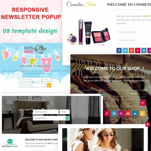 Responsive newsletter popup v2.1.1