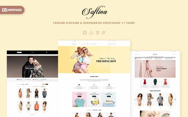Softina – Fashion, Clothing & Accessories PrestaShop 1.7 Theme