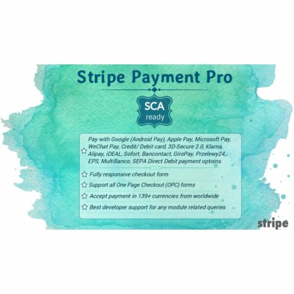Stripe Payment Pro (SCA-ready) v4.5.3 Prestashop
