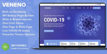 Veneno v2.0 – Coronavirus Information WordPress Theme