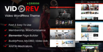 VidoRev v2.9.9.9.9.9.7 – Video WordPress Theme