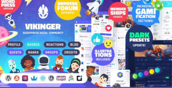 Vikinger v1.9.31 – BuddyPress and GamiPress Social Community
